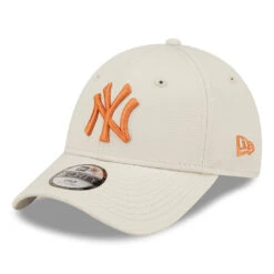 New Era Kids 9FORTY New York Yankees Baseball Cap - MLB League Essential - Stone-Burnt Orange