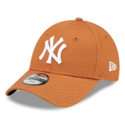 New Era Kids 9FORTY New York Yankees Baseball Cap - MLB League Essential - Burnt Orange-White