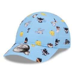 New Era Baby 9FORTY Multi Character Baseball Cap - Looney Tunes AOP - Sky Blue
