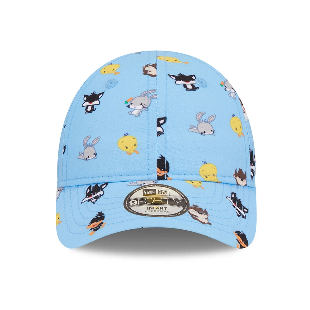 New Era Baby 9FORTY Multi Character Baseball Cap - Looney Tunes AOP - Sky Blue - Image 2