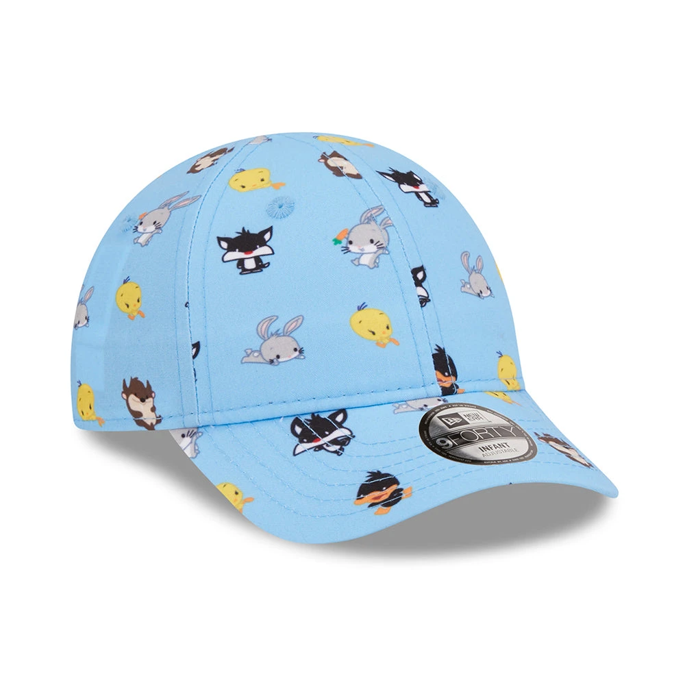 New Era Baby 9FORTY Multi Character Baseball Cap - Looney Tunes AOP - Sky Blue - Image 3