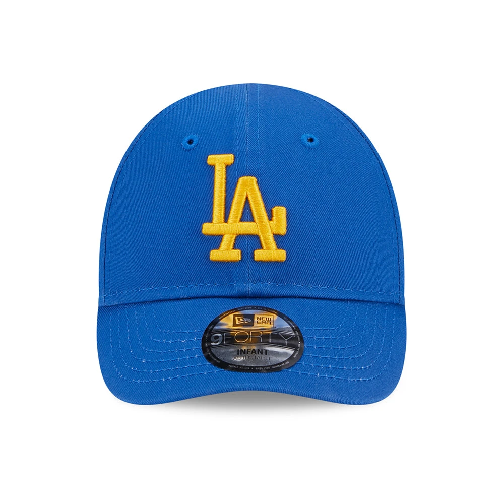 New Era Baby 9FORTY L.A. Dodgers Baseball Cap - MLB League Essential - Azure-Yellow - Image 2