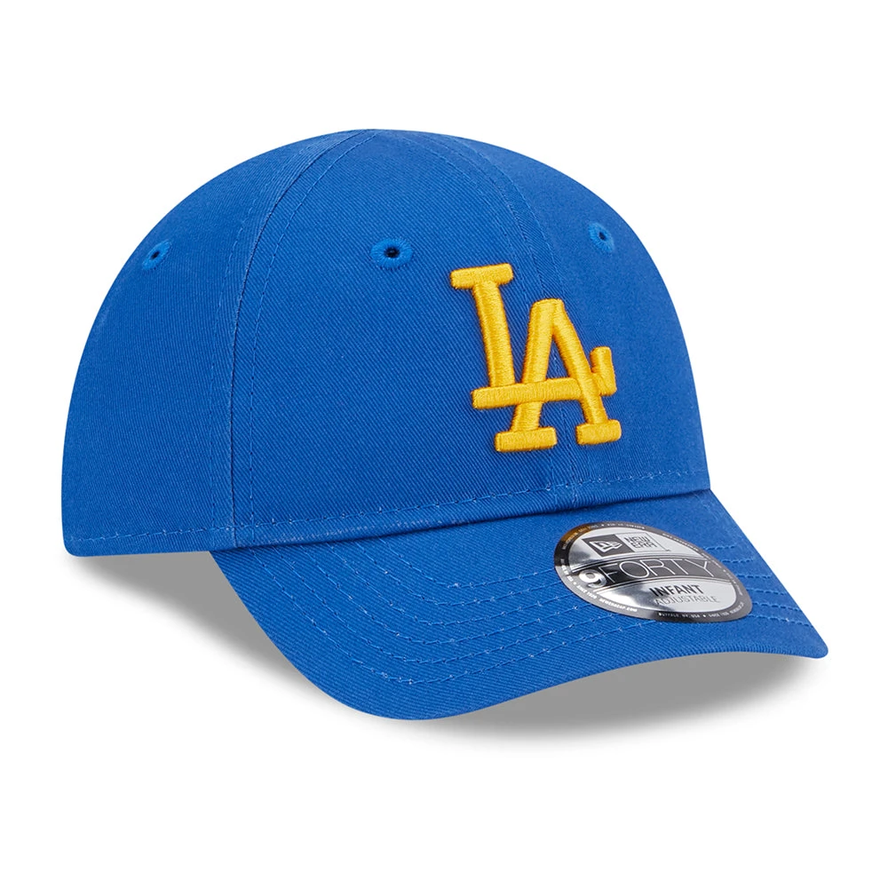 New Era Baby 9FORTY L.A. Dodgers Baseball Cap - MLB League Essential - Azure-Yellow - Image 3