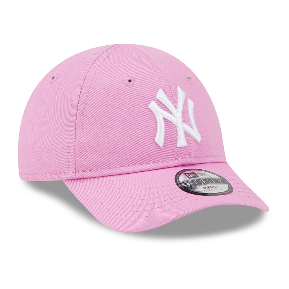 New Era Baby 9FORTY New York Yankees Baseball Cap - MLB League Essential - Rose-White - Image 3