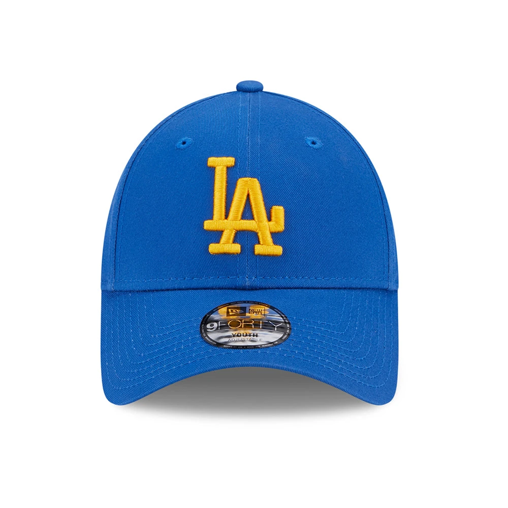 New Era Kids 9FORTY L.A. Dodgers Baseball Cap - MLB League Essential - Azure-Yellow - Image 2