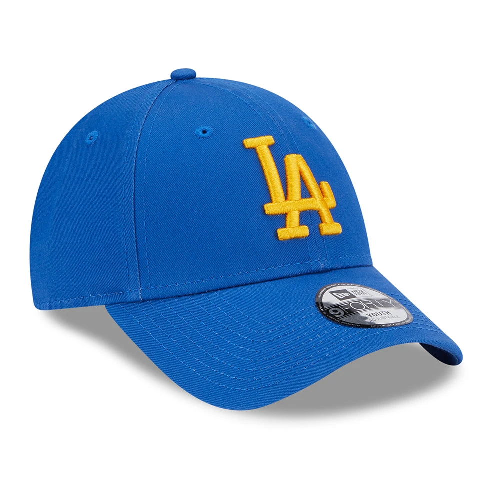 New Era Kids 9FORTY L.A. Dodgers Baseball Cap - MLB League Essential - Azure-Yellow - Image 3