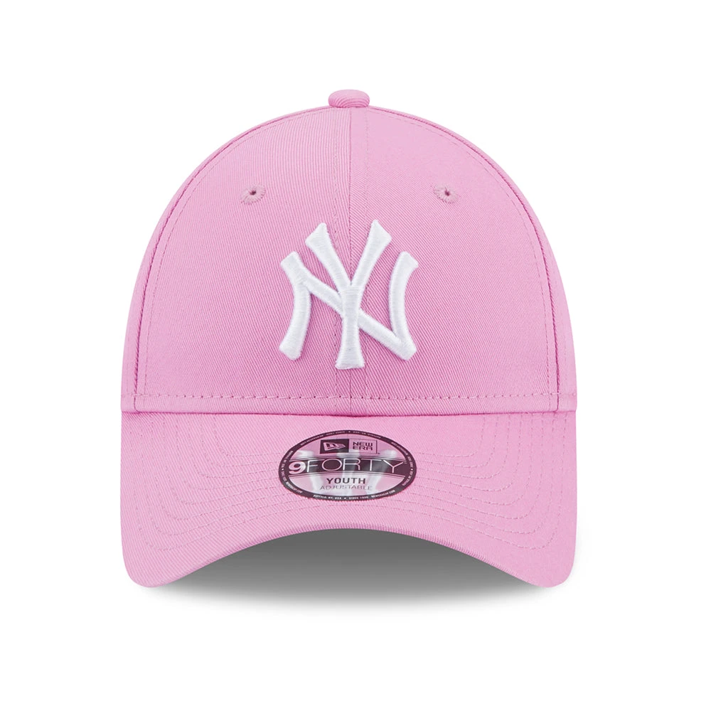 New Era Kids 9FORTY New York Yankees Baseball Cap - MLB League Essential - Rose-White - Image 2