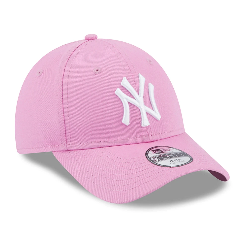 New Era Kids 9FORTY New York Yankees Baseball Cap - MLB League Essential - Rose-White - Image 3