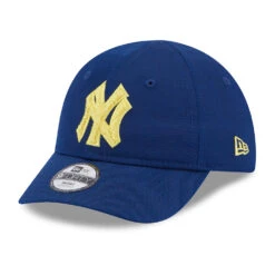 New Era Baby 9FORTY New York Yankees Baseball Cap - MLB Boucle - Blue-Yellow
