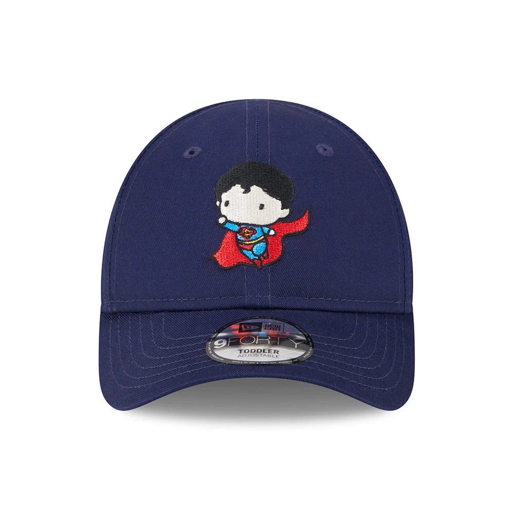 New Era Kids 9FORTY Superman Baseball Cap - Chibi DC Comics - Navy Blue - Image 2