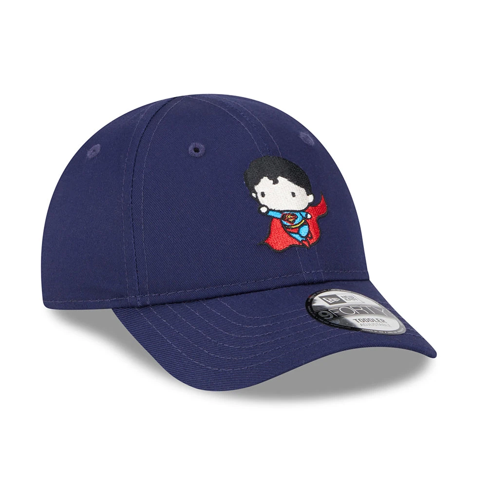 New Era Kids 9FORTY Superman Baseball Cap - Chibi DC Comics - Navy Blue - Image 3