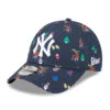 New Era Kids 9FORTY New York Yankees Baseball Cap - MLB Festive AOP - Navy-White