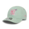 New Era Baby 9FORTY New York Yankees Baseball Cap - MLB Icon - Mint-Pink