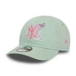 New Era Baby 9FORTY New York Yankees Baseball Cap - MLB Icon - Mint-Pink
