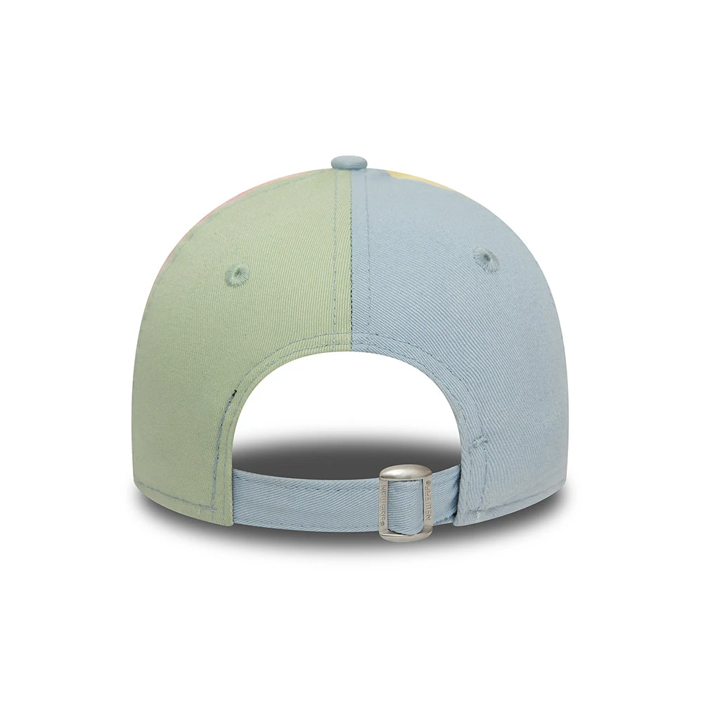 New Era Kids 9FORTY New York Yankees Baseball Cap - MLB Block - Pink-Light Blue-Light Green - Image 4