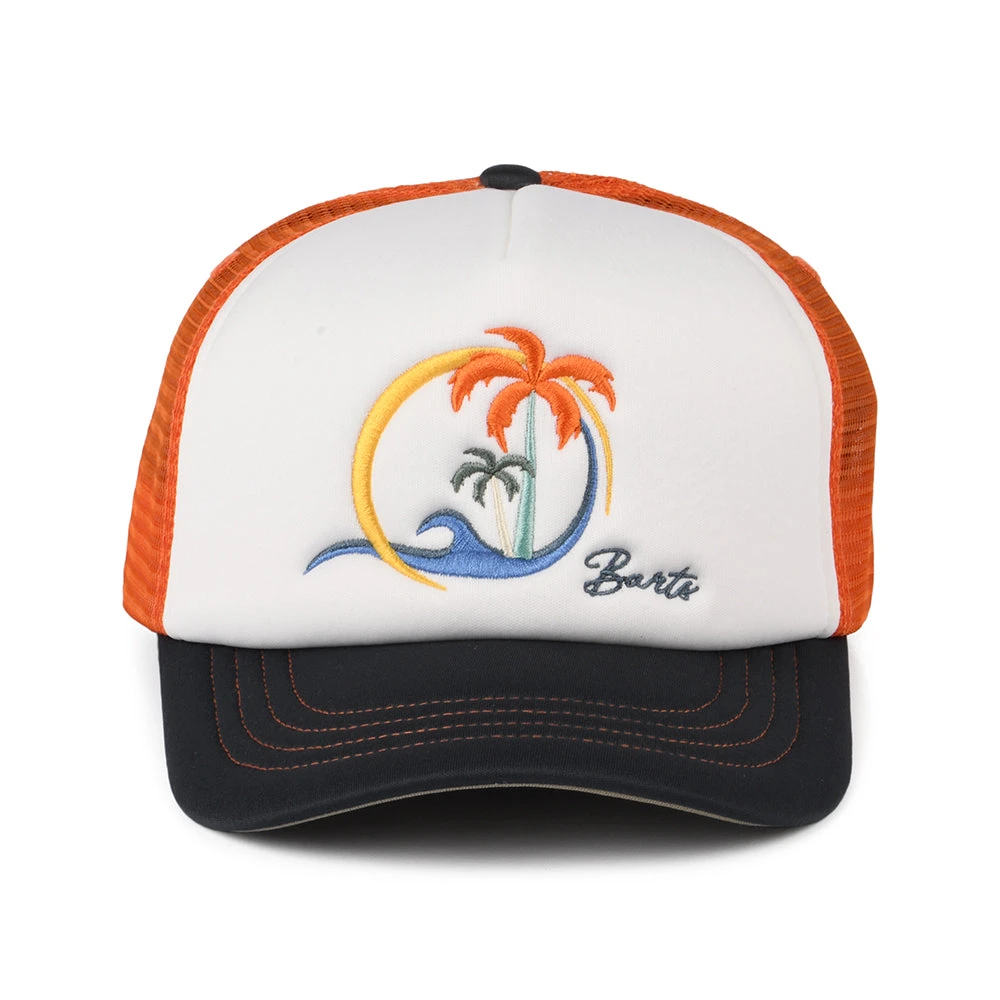 Barts Hats Kids Surfie Trucker Cap - White-Orange - Image 2