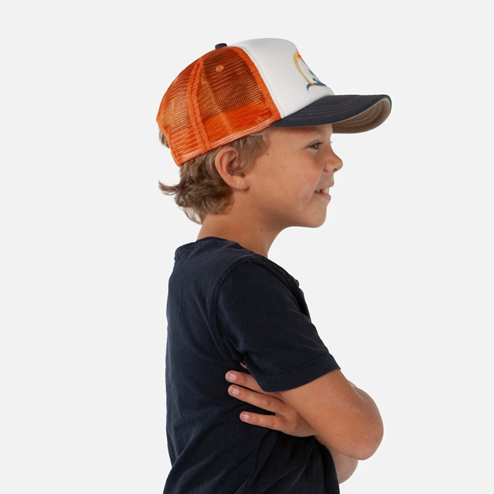 Barts Hats Kids Surfie Trucker Cap - White-Orange - Image 5
