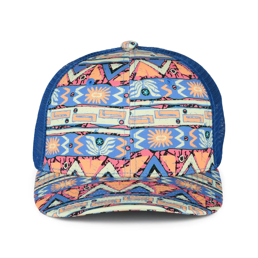 Patagonia Hats Kids High Hopes Geo Organic Cotton Trucker Cap - Blue-Multi - Image 2